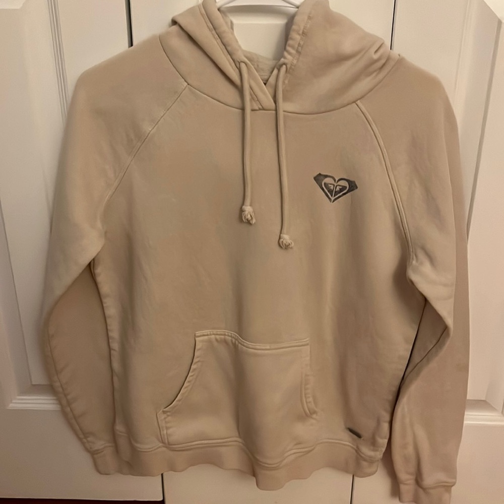 Roxy cream colored sweatshirt Sz M
